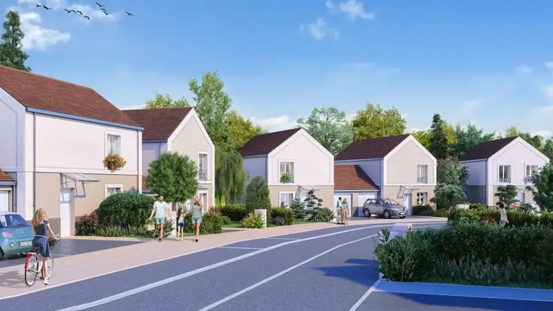 Illustration d'ambiance de la résidence Domaine de Saussay à Ballancourt-sur-Essonne, appartements neufs