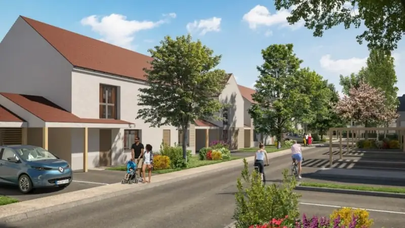 Illustration d'ambiance de la résidence Le Domaine du Bois de la Garenne à Évry-Courcouronnes, appartements neufs