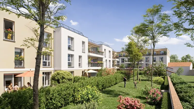 Illustration d'ambiance de la résidence Le Clos Arboré à Longjumeau, appartements neufs