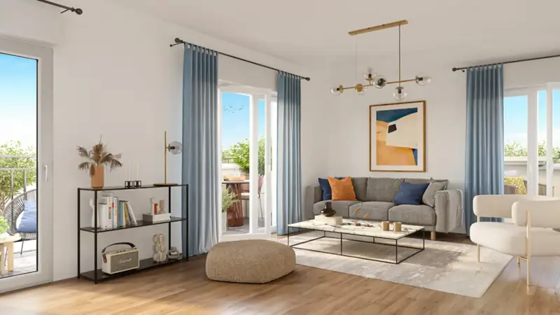 Illustration d'ambiance de la résidence Hamo à Igny, appartements neufs